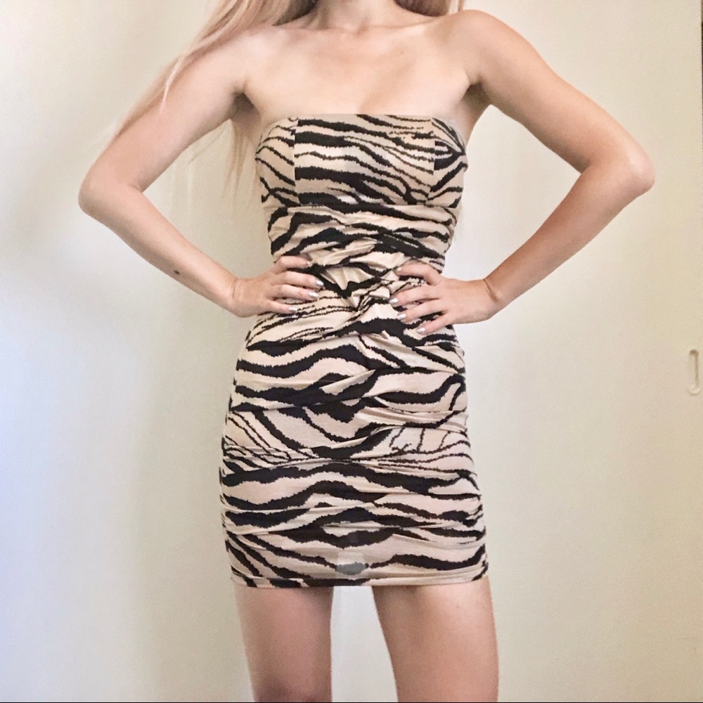 😻Animal print Sexy Dress